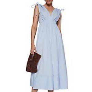 Scanlan Theodore Parachute Cotton Drawstring Midi-Dress